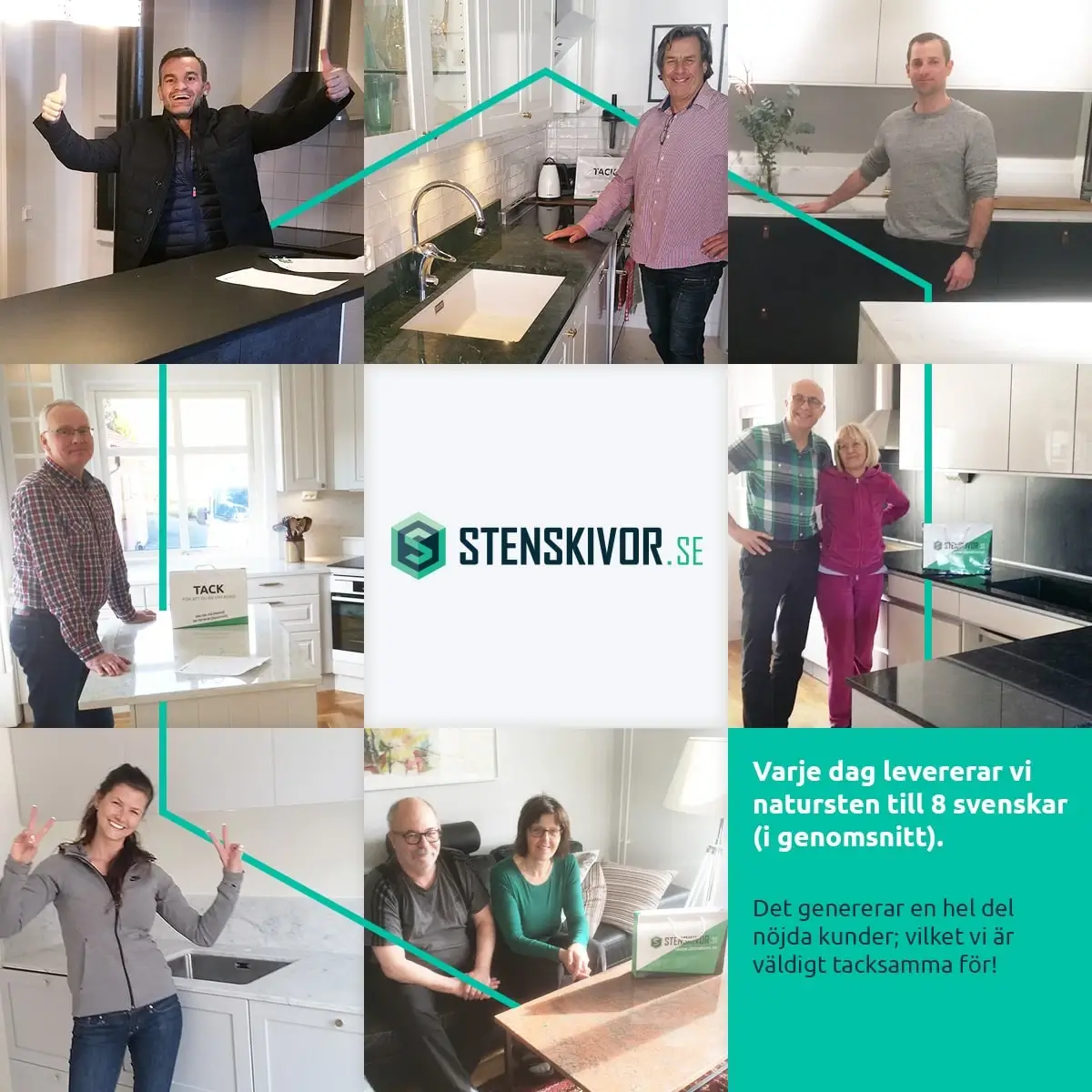 Stenskivors nöjda kunder
